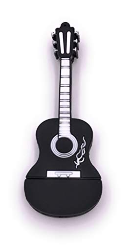 H-Customs Gitarre Instrument schwarz USB Stick 16GB USB 2.0 von H-Customs