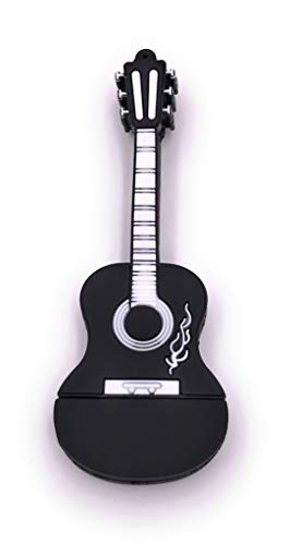 H-Customs Gitarre Instrument schwarz USB Stick 64 GB USB 3.0 von H-Customs