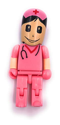 H-Customs Krankenschwester Ärztin pink USB Stick 128 GB USB 3.0 von H-Customs