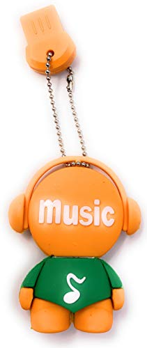 H-Customs Music Man Figur Orange USB Stick 64 GB USB 2.0 von H-Customs