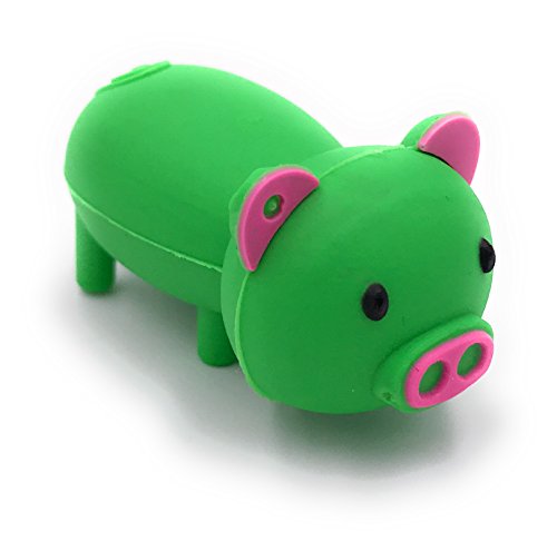 H-Customs Schwein Bauernhof Grün USB Stick 8GB 16GB 32GB 64GB 128GB USB 3.0/64 GB von H-Customs