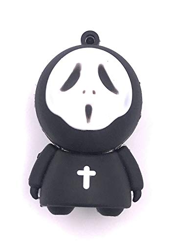 H-Customs Scream Halloween Maske Kreuz einzigartiger USB Stick Flash Laufwerk 128 GB USB 3.0 von H-Customs