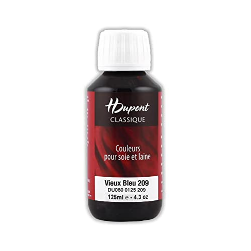 H DUPONT DU0600125209C - Peinture Sur Soie Classique Vieux Bleu N°209 - Pot De 125 ml - Colorants acides Pour une qualité supérieure - Idéal Pour les professionnels von H Dupont