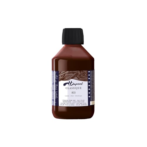 H DUPONT DU0600250803C - Peinture Sur Soie Loutre N°803 - Pot De 250 ml - Colorants acides pour une qualité supérieure - Idéale pour les professionnels von H Dupont