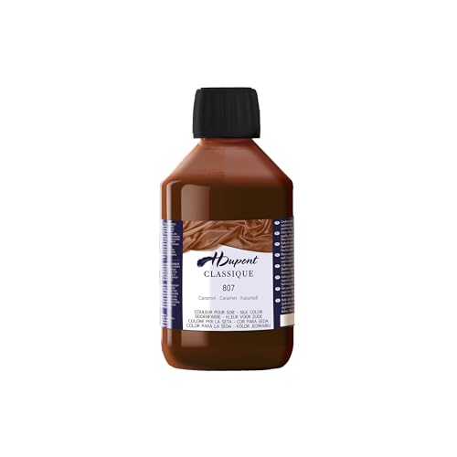 H DUPONT DU0600250807C - Peinture Sur Soie Caramel N°807 - Pot De 250 ml - Colorants acides pour une qualité supérieure - Idéale pour les professionnels von H Dupont