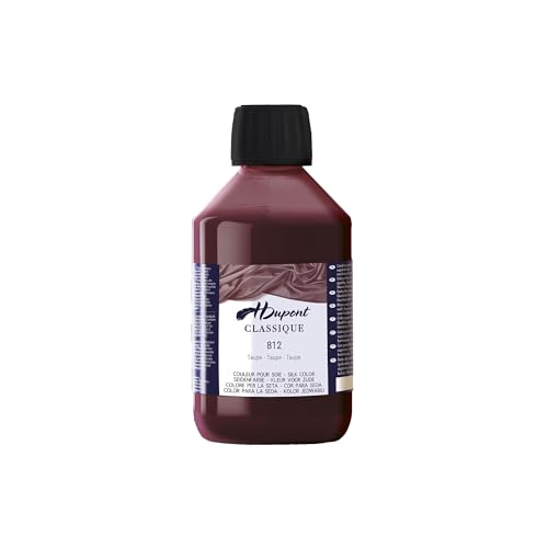 H DUPONT DU0600250812C - Peinture Sur Soie Orchidée Taupe N°812 - Pot De 250 ml - Colorants acides pour une qualité supérieure - Idéale pour les professionnels von H Dupont
