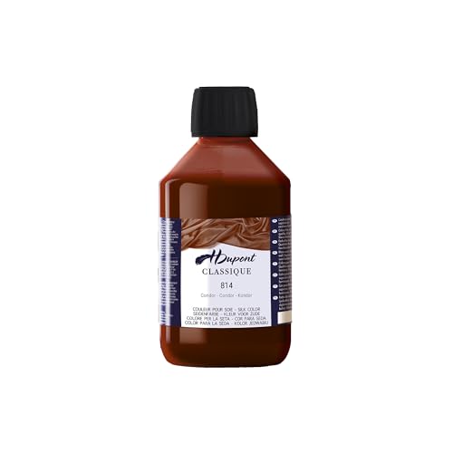 H DUPONT DU0600250814C - Peinture Sur Soie Condor N°814 - Pot De 250 ml - Colorants acides pour une qualité supérieure - Idéale pour les professionnels von H Dupont