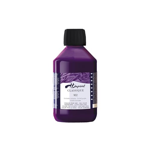 H DUPONT DU0600250902C - Peinture Sur Soie Orchidée Violacée N°902 - Pot De 250 ml - Colorants acides pour une qualité supérieure - Idéale pour les professionnels von H Dupont