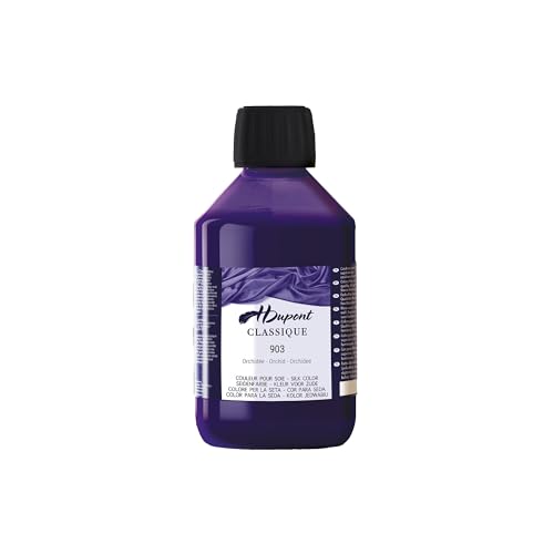 H DUPONT DU0600250903C - Peinture Sur Soie Orchidée N°903 - Pot De 250 ml - Colorants acides pour une qualité supérieure - Idéale pour les professionnels von H Dupont
