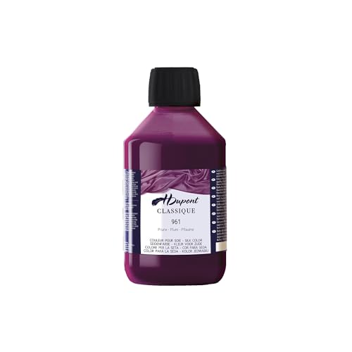 H DUPONT DU0600250961C - Peinture Sur Soie Prune N°961 - Pot De 250 ml - Colorants acides pour une qualité supérieure - Idéale pour les professionnels von H Dupont