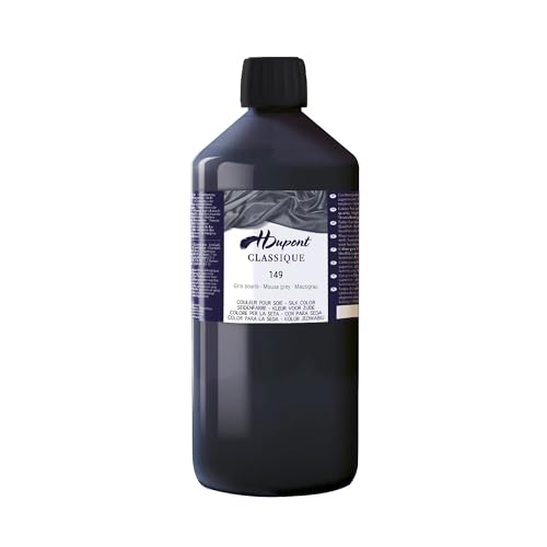 H DUPONT DU0601000149C - Peinture Sur Soie Classique gris souris N°149 - Pot De 1 L - Colorants acides pour une qualité supérieure - Idéale pour les professionnels, grande contenance H DUPONT DU0601000149C - Peinture Sur Soie Classique gris souris N°149 - Pot De 1 L - Colorants acides pour une qualité supérieure - Idéale pour les professionnels, grande contenance von H Dupont