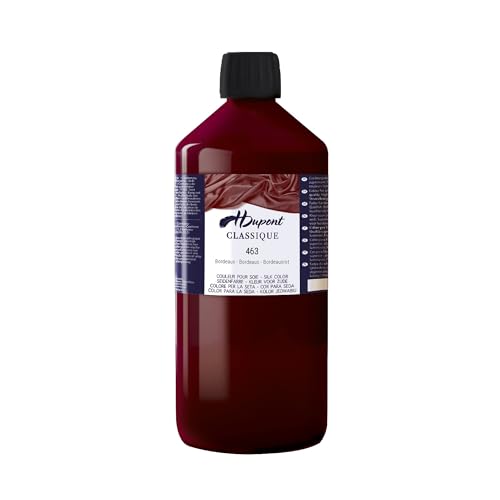 H DUPONT DU0601000463C - Peinture Sur Soie Classique Bordeaux N°463 - Pot De 1 L - Colorants acides pour une qualité supérieure - Idéale pour les professionnels, grande contenance H DUPONT DU0601000463C - Peinture Sur Soie Classique Bordeaux N°463 - Pot De 1 L - Colorants acides pour une qualité supérieure - Idéale pour les professionnels, grande contenance von H Dupont