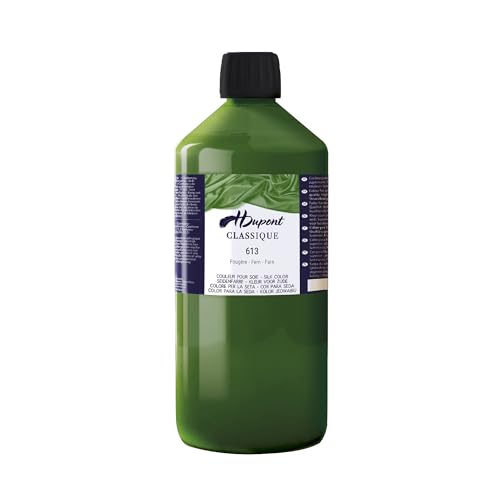 H DUPONT DU0601000613C - Peinture Sur Soie Classique Fougère N°613 - Pot De 1 L - Colorants acides pour une qualité supérieure - Idéale pour les professionnels, grande contenance von H Dupont