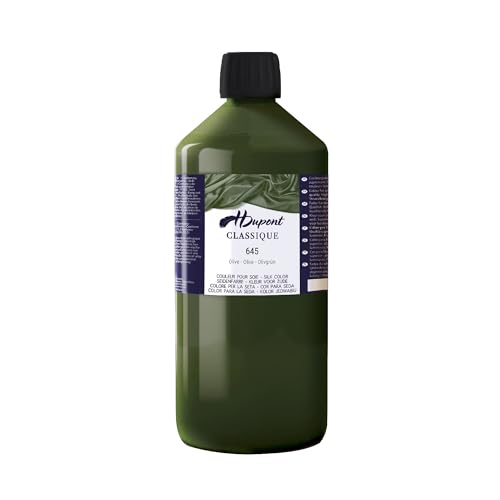 H DUPONT DU0601000645C - Peinture Sur Soie Classique Olive N°645 - Pot De 1 L - Colorants acides pour une qualité supérieure - Idéale pour les professionnels, grande contenance H DUPONT DU0601000645C - Peinture Sur Soie Classique Olive N°645 - Pot De 1 L - Colorants acides pour une qualité supérieure - Idéale pour les professionnels, grande contenance von H Dupont