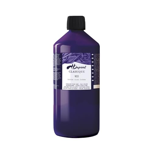 H DUPONT DU0601000903C - Peinture Sur Soie Classique Orchidee N°903 - Pot De 1 L - Colorants acides pour une qualité supérieure - Idéale pour les professionnels, grande contenance von H Dupont