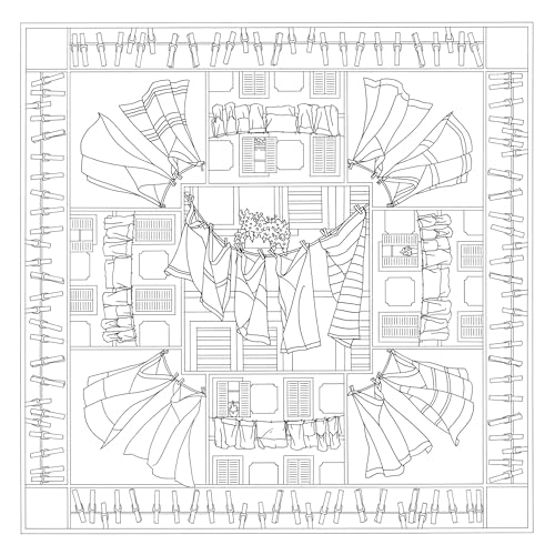 H DUPONT DUPCARPW134C - Un Carré de Soie à peindre - Tissu 100% soie - 90x90cm - Fenêtre von H Dupont