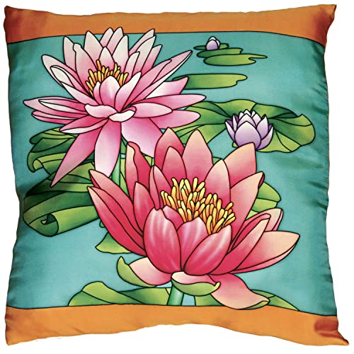 H DUPONT DUPCOUPW040C - Un Coussin en Soie à peindre - Tissu 100% soie - 40x40cm - Flora von H Dupont