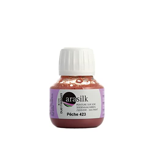 H Dupont ARASILK DU0170050423C - Peinture Sur Soie Pêche N°423 - Pot 50 ml - couleurs pigmentées de qualité supérieure - Idéal pour les débutants von H Dupont