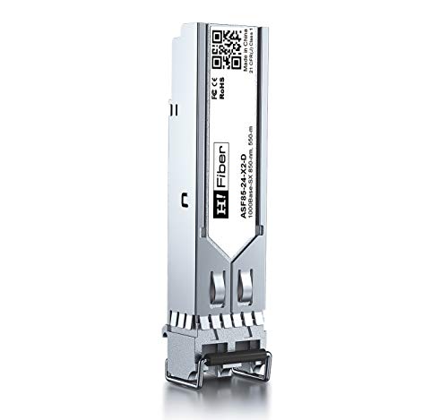 1000BASE-SX SFP Transceiver, SFP zu LC, 1.25G Multimode modul Kompatibel mit Cisco GLC-SX-MM/GLC-SX-MMD, MA-SFP-1GB-SX, Ubiquiti UniFi UF-MM-1G, Mikrotik S-85DLC05D, Netgear AGM731F... von H!Fiber.com