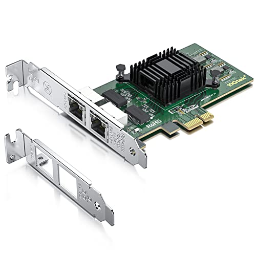 H!Fiber.com 1.25G Ethernet Netzwerk-Karte, Dual RJ45 NIC,1.25GbE CNA,mit Intel 82571 Chip Controller,Unterstützung Windows Server/Linux/VMware (Nicht Unterstützung X11, MAC) H!Fiber.com 1.25G Ethernet Netzwerk-Karte, Dual RJ45 NIC,1.25GbE CNA,mit Intel 82571 Chip Controller,Unterstützung Windows Server/Linux/VMware (Nicht Unterstützung X11, MAC) von H!Fiber.com