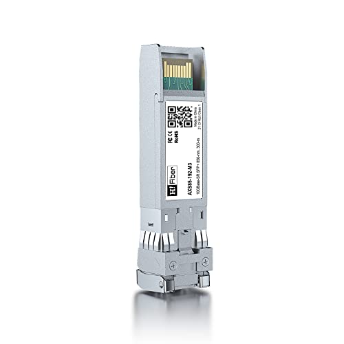 10GBASE-SR SFP+ Transceiver, SFP+ zu LC, 10G Multimode modul Kompatibel mit Cisco SFP-10G-SR, MA-SFP-10GB-SR, Ubiquiti UniFi UF-MM-10G, Mikrotik S+85DLC03D, Netgear AXM761... von H!Fiber.com