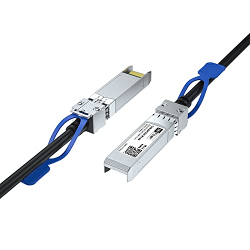 H!Fiber.com 25G SFP28 DAC-Kabel, 0,5 Meter, 25GBASE-CR SFP28 zu SFP28 Passives Direct Attach Kupfer Twinax Kabel für Cisco SFP-H25GB-CU0,5M, Ubiquiti, Netgear und andere offene Switches und NIC von H!Fiber.com