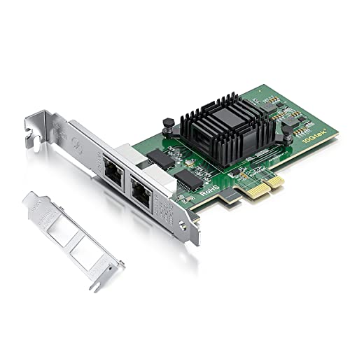 H!Fiber.com Gigabit Dual NIC with Intel 82576 Chip, 1Gb Network Card Compare to Intel E1G42ET NIC, 2 RJ45 Ports, PCI Express 2.0 X4, Ethernet Card with Low Profile for Windows/Windows Server/Linux H!Fiber.com Gigabit Dual NIC with Intel 82576 Chip, 1Gb Network Card Compare to Intel E1G42ET NIC, 2 RJ45 Ports, PCI Express 2.0 X4, Ethernet Card with Low Profile for Windows/Windows Server/Linux von H!Fiber.com