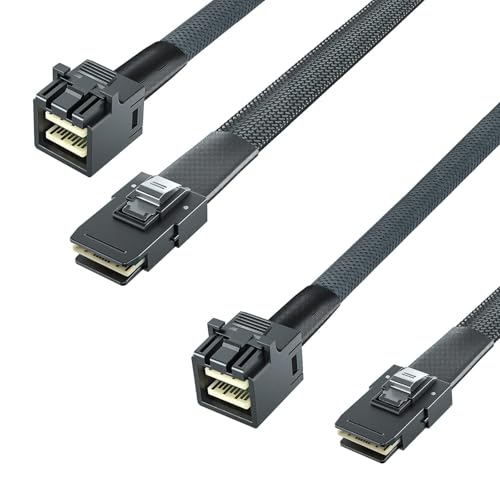 H!Fiber.com Mini SAS HD SFF-8643 zu Mini SAS SFF-8087 Kabel, 0.3-m(0.9ft) von H!Fiber.com