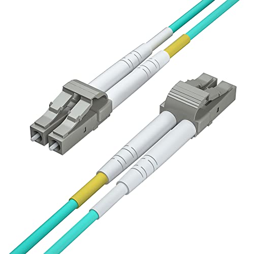 H!Fiber.com OM3 LC zu LC Duplex Glasfaserkabel, Patchkabel, Multimode Jumper, 0.5-meter(1.6ft) von H!Fiber.com