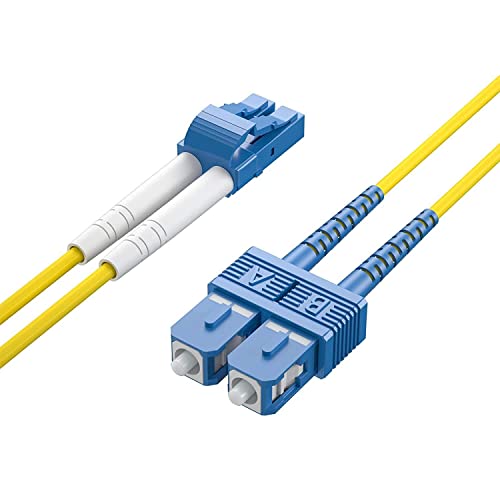 H!Fiber.com OS2 LC zu SC Duplex Glasfaserkabel, LWL, SMF Jumper, 1-meter(3.3ft) von H!Fiber.com