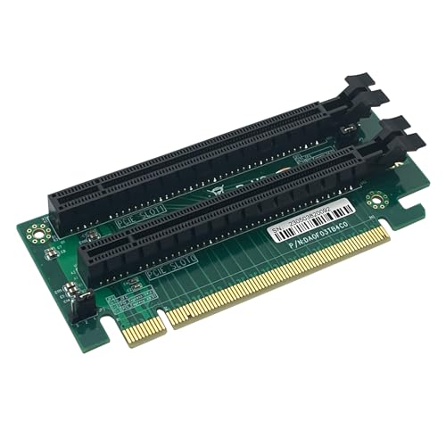 PCIe 16x Riser Card 2 Slot 270-Degree R-Angle Riser Adapter, 2U Karte für E5 Zwei-Wege-Server von H!Fiber.com