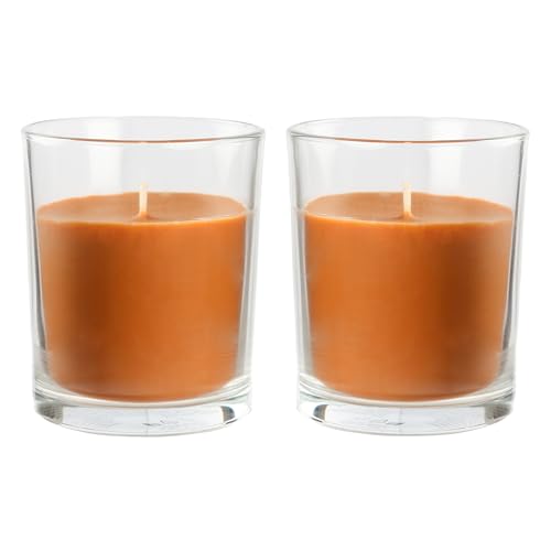 2 Stück Duftkerzen Zimt, Duftkerzen Pflanzliches Wachs im Glas 8.5x7cm, 28 Stunden Verbrennung 2 Stück Duftkerzen Zimt, Duftkerzen Pflanzliches Wachs im Glas 8.5x7cm, 28 Stunden Verbrennung von H HANSEL HOME