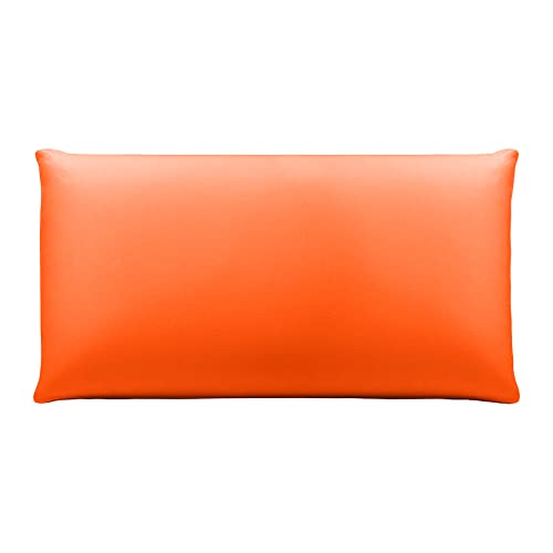 Kissenbezug aus Mikrofaser 45x105cm mit Reißverschluss,Atmungsaktiv, Freundlich, Anti-Falten, Farbe orange von H HANSEL HOME
