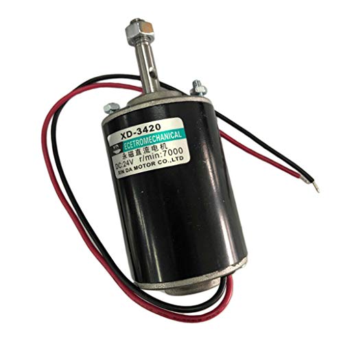 H HILABEE Gleichstrommotor, 12V 30W 3000RPM CW / CCW Umkehrbarer Permanentmagnet Elektromotor Für Rasenmäher, Kleine Generatoren, Stöße, Gebläse von H HILABEE