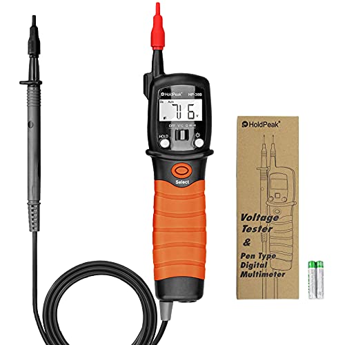 Digital Multimeter Durchgangsprüfer Multimeter Voltmeter, AC/DC Multi Tester Spannung, Strom, Widerstand,Durchgangsprüfung, für professionelle Anwender von H HOLDPEAK