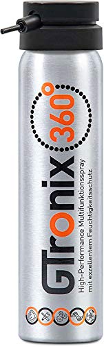 GTronix 360° Multifunktionsspray 75 ml - 4 in 1 Multiöl + Water-Block-Effect - Made in Germany von H K B
