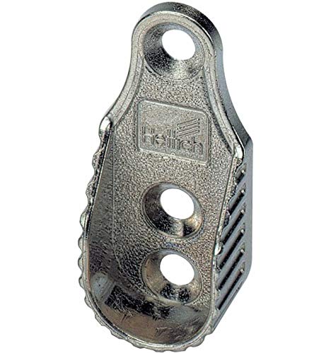 HKB® 1 Set Schrankrohrlager | für Rohr-ø 15 x 30mm | Zinkdruckguss vernickelt (2 Stück) von H K B