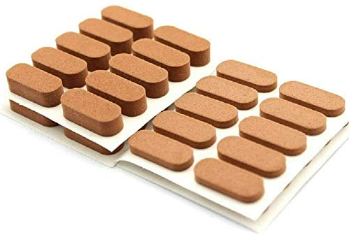 HKB® 40 Stück Türdämpfer selbstklebend | 20x8mm Höhe 3 & 6mm | braun Artikel: 2151 von H K B