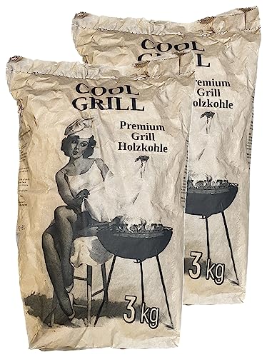 H-O Cool Grill Premium Grill Holzkohle 6kg (2x3kg) von H-O