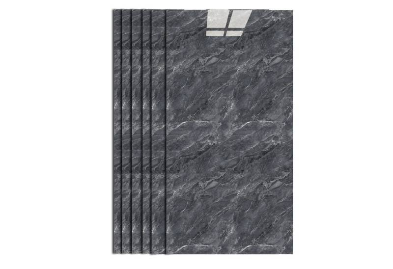 H-basics Fliesenaufkleber Klebefliesen Marmor 10 Stück - 60cm x 30cm, 3D Fliesenaufkleber (Marmor Optik), Wasserfest, Selbstklebend, Hitzebeständig, Sehr starke Klebefähigkeit von H-basics