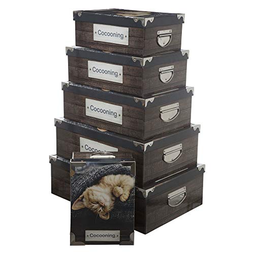 H confort xl Cocoon Imp Metallecken, 6 Stück, Mehrfarbig, Braun, L von H confort xl