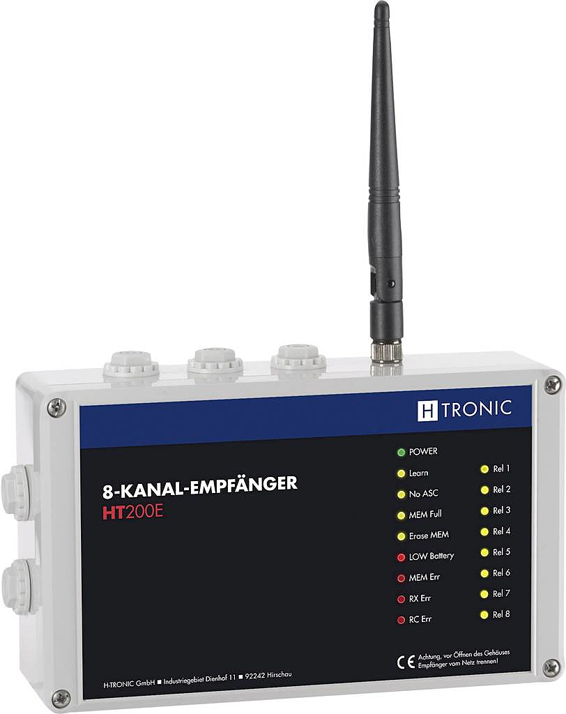 H Tronic 1618250 Funkempfänger 8 Kanal Frequenz 868.35 M Hz 869.05 M Hz 869.55 M Hz B-Ware H Tronic 1618250 Funkempfänger 8 Kanal Frequenz 868.35 M Hz 869.05 M Hz 869.55 M Hz B-Ware von H-tronic