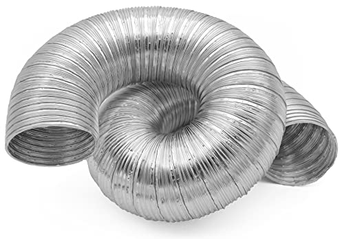 H&C VENT Alu Flexrohr Abluftschlauch für Klimageräte & Lüftungssystem (Ø 125mm, 3m) - Absaugschlauch & Flexschlauch für Klimaanlage, Trockner, Dunstabzugshaube - Heizungsschlauch & Lüftungsschlauch von H&C VENT