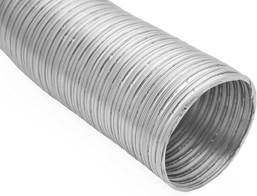 H&C VENT Alu Flexrohr Abluftschlauch für Klimageräte & Lüftungssystem (Ø 80mm, 1.5m) - Absaugschlauch & Flexschlauch für Klimaanlage, Trockner, Dunstabzugshaube - Heizungsschlauch & Lüftungsschlauch von H&C VENT