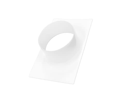 H&C VENT Ø 100 mm Plastic PVC Duct Connector Flange, Straight Pipe Flange for HVAC Heating Cooling Ventilation System Duct Pipe Adapter von H&C VENT