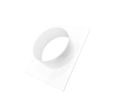 H&C VENT Ø 150 mm Kunststoff-PVC-Kanalanschlussflansch, gerader Rohrflansch für HVAC-Heizung, Kühlung, Lüftung, System, Kanalrohradapter von H&C VENT