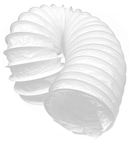 H&C VENT PVC Schlauch für Trockner, Klimageräte & Lüftungssysteme - Trocknerschlauch, Absaugschlauch & Abluftschlauch für Klimaanlage & Dunstabzugshaube - Klima Warmluftschlauch (Ø 125 mm - 1M) von H&C VENT