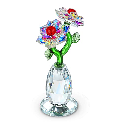 H&D HYALINE & DORA Bunte Kristall Sonnenblumen Figur Ornament, Glas Traumblume Sammlerstück, Regenbogen Glasblume für Zuhause Dekoration, Souvenir Geschenke von H&D HYALINE & DORA