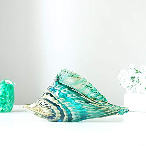 H&D Mundgeblasene Muschel Figur handgemacht Kunst Glas Conch Meerestierskulptur von H&D HYALINE & DORA