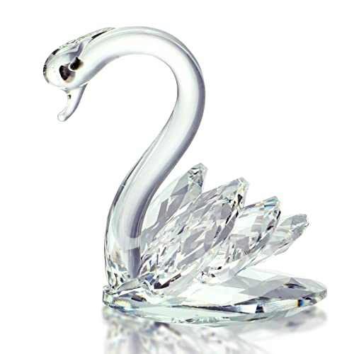 H & D Cute Crystal Collection Swan Weihnachten Figur Ornament für Weihnachten Party Dekoration Sammlerstück oder Geschenk von H&D